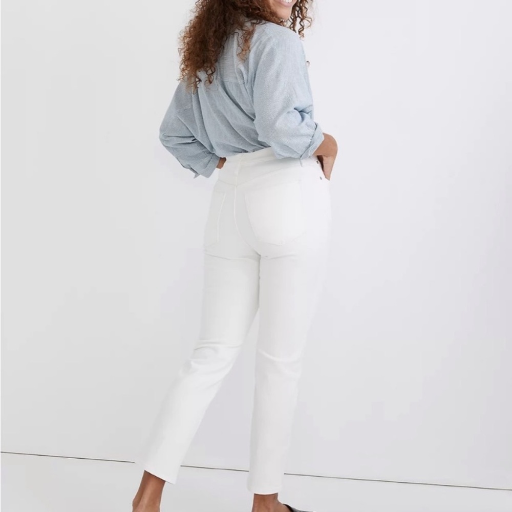 Madewell The High-Rise Perfect Vintage Jean in Tile White sz 30 ND501